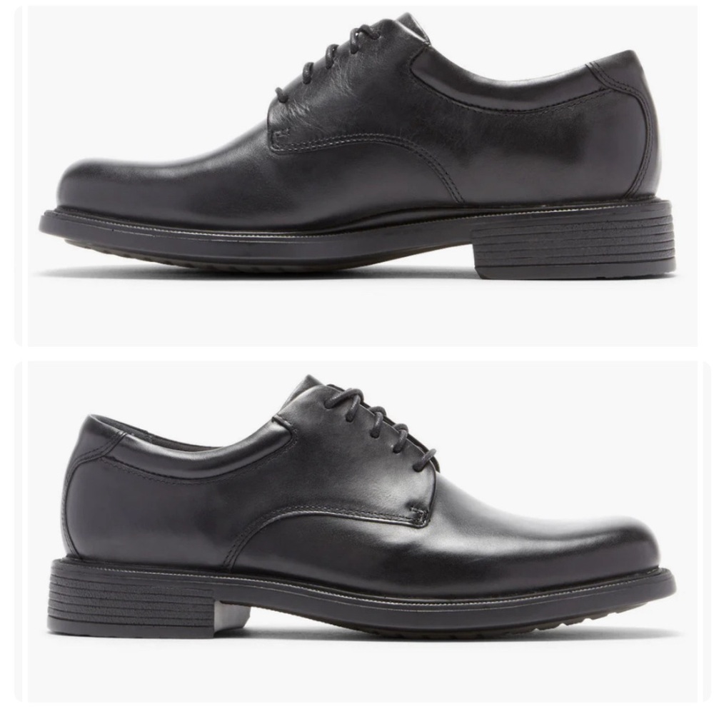 ROCKPORT men’s Margin black oxford dress casual shoe, NWOT, 11.5N